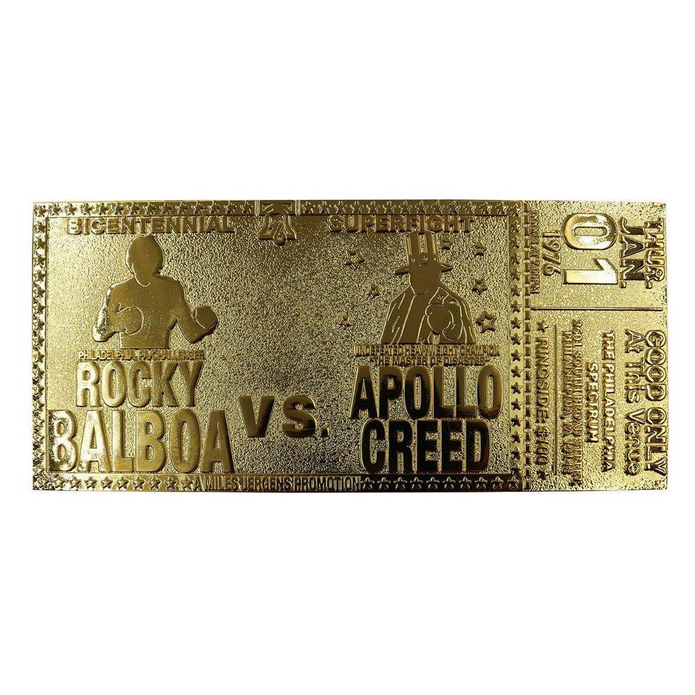 Rocky Replica 45th Anniversary Bicentennial Superfight Ticket (gold Plated)  - Foto 1