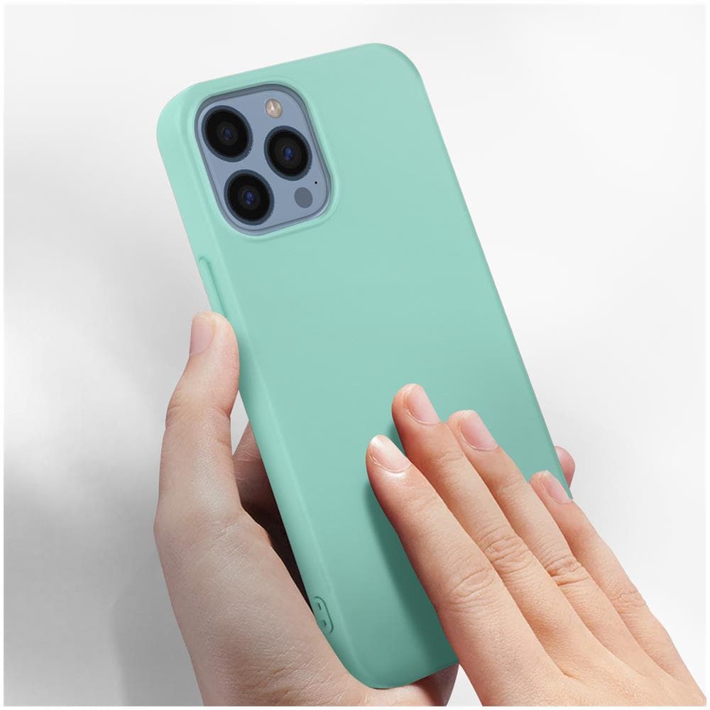 Cover Per Iphone 13 Pro Max In Silicone Semi-rigido Soft-touch Turchese - Foto 5