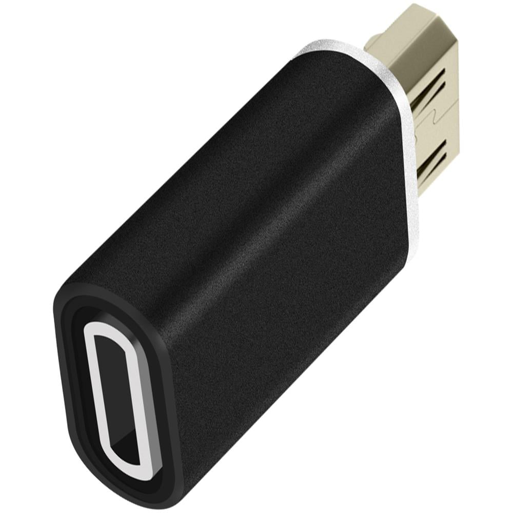 Adattatore Di Ricarica Lighning Femmina A Micro-usb Maschio Compatto Nero - Foto 5
