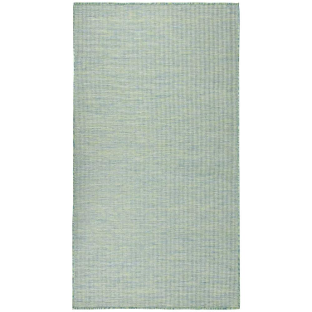 Tappeto Da Esterni A Tessitura Piatta 80x150 Cm Turchese - Foto 1