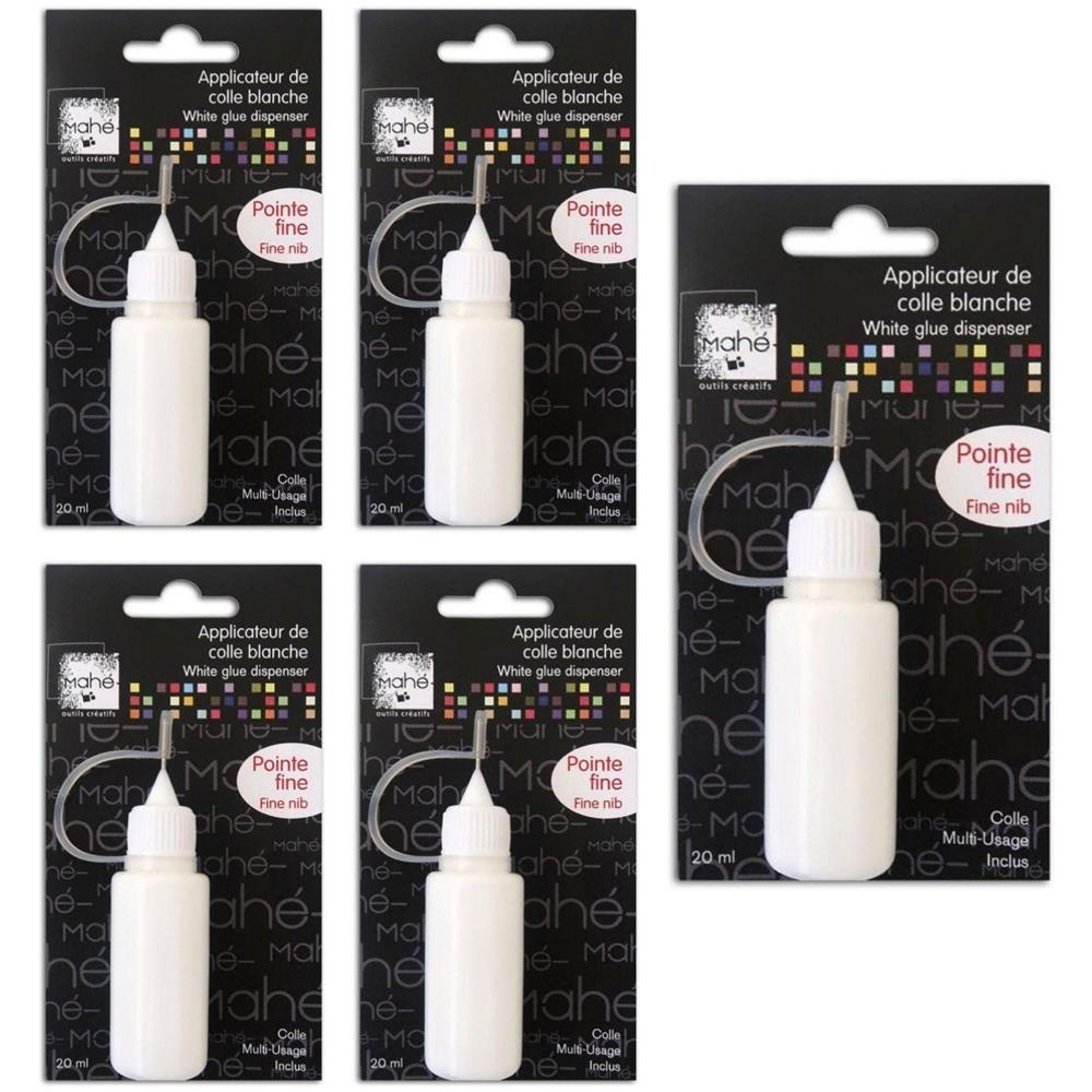 5 Tubi Di Colla Bianca A Punta Fine - 20 Ml - Foto 1