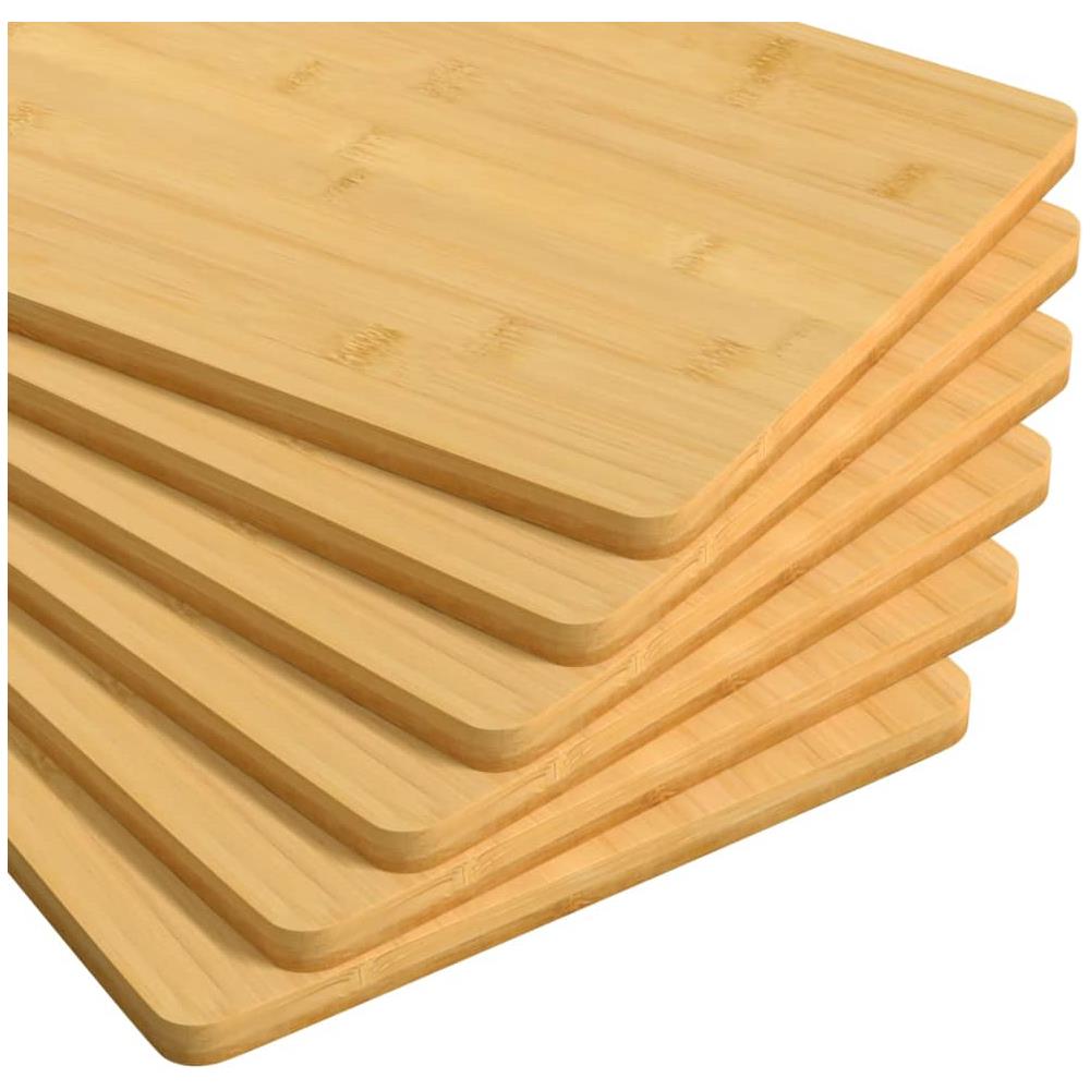 Piatti Per Colazione 6 Pz 22x14x0,8 Cm In Bambù - Foto 3