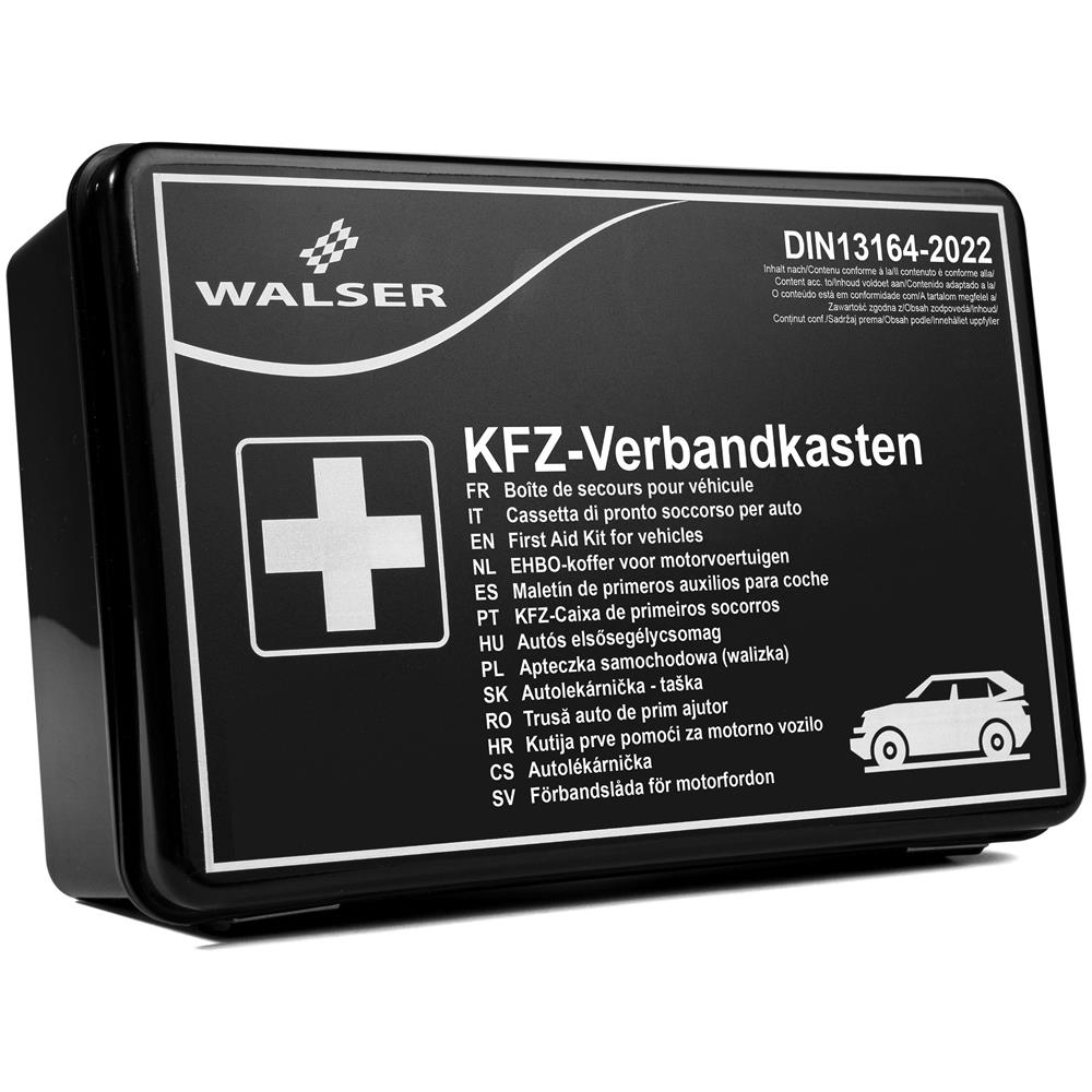 Cassetta Di Pronto Soccorso Kfz Nera Secondo Din 13164:2022 - Foto 1