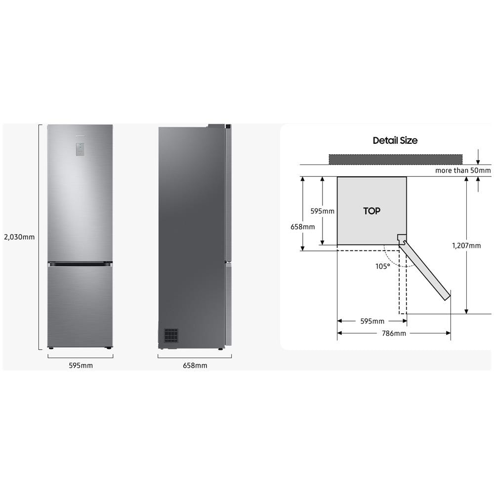 Frigorifero Combinato RB38C607AS9/EF Eco Flex Dual No Frost Classe A Capacità Lorda 387 Litri Colore Acciaio Inossidabile - Foto 11