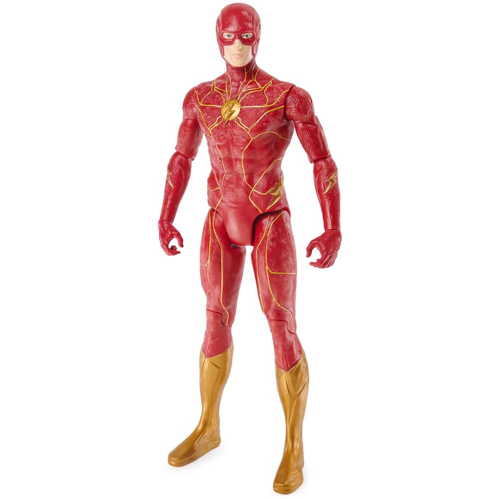 DC Comics , The Flash, Personaggio di Flash da 30 cm, Personaggio 30 cm con decorazioni originali del film The Flash e 11 punti di articolazione, Giocattolo per bambini dai 3 anni in su - Foto 2