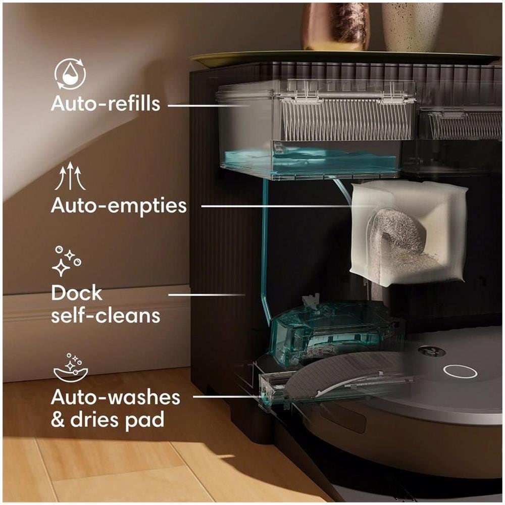 Robot Roomba Combo® 10 Max + stazione AutoWash Contenitore per la Polvere Nero - Foto 2