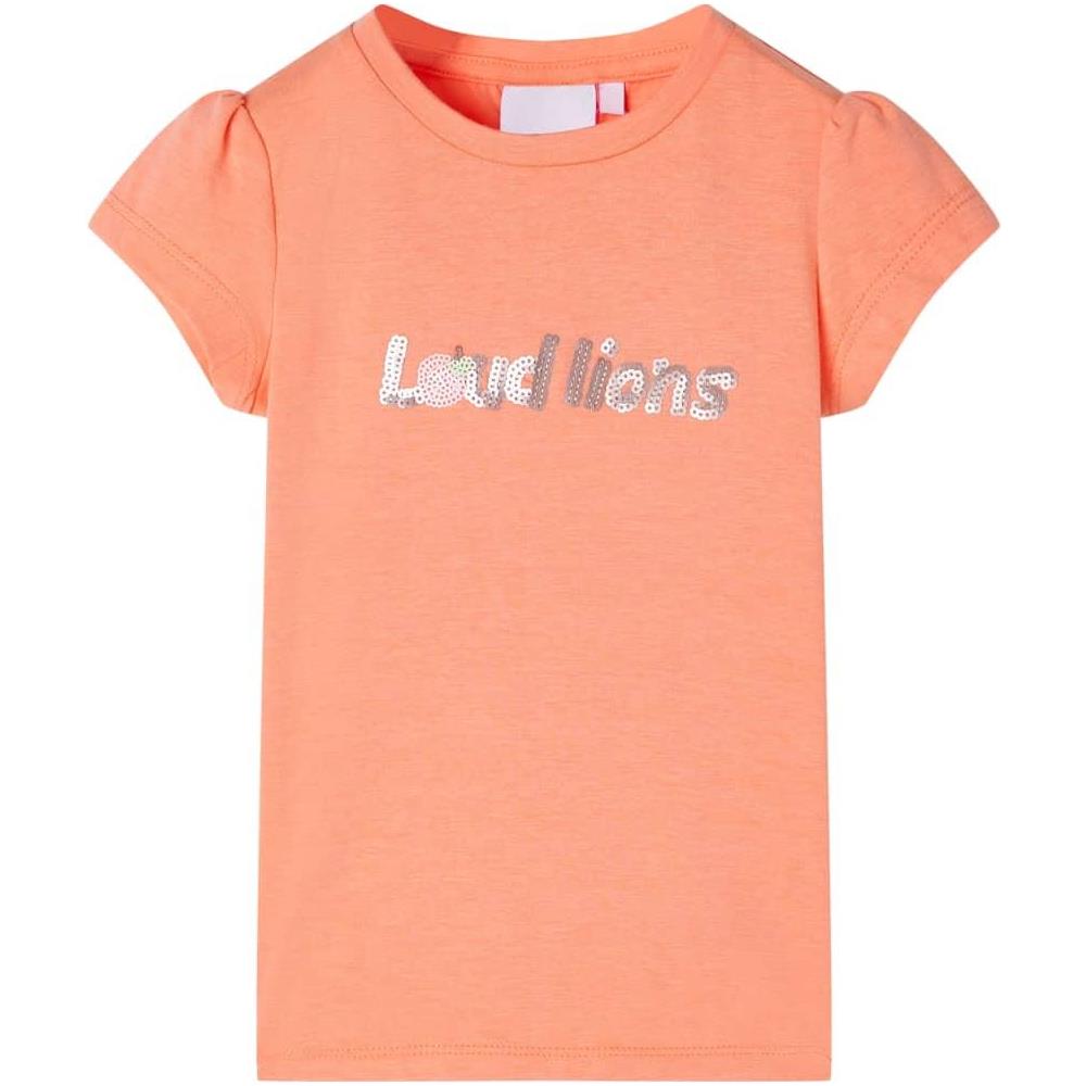 Maglietta Bambina Maniche Arancione Neon 104 - Foto 1