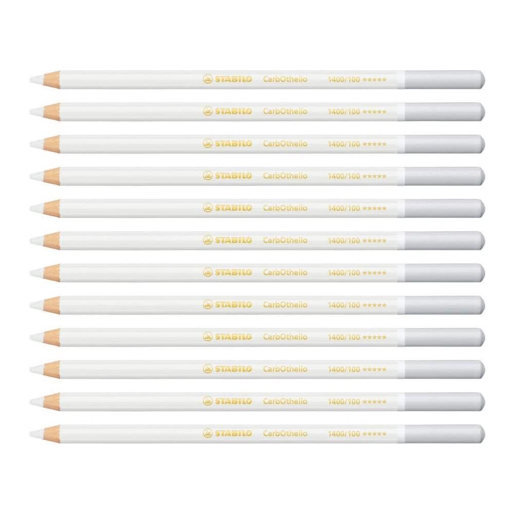 CarbOthello - Matita colorata Premium - Confezione da 12 - Bianco Titanio - Foto 1