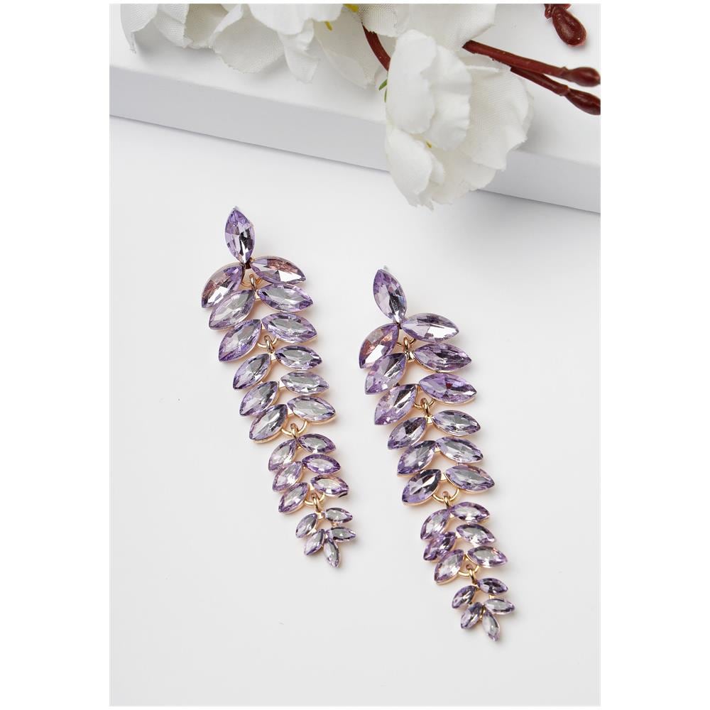 Orecchini Pendenti a Forma di Foglia a Cascata Multicolori - Foto 2