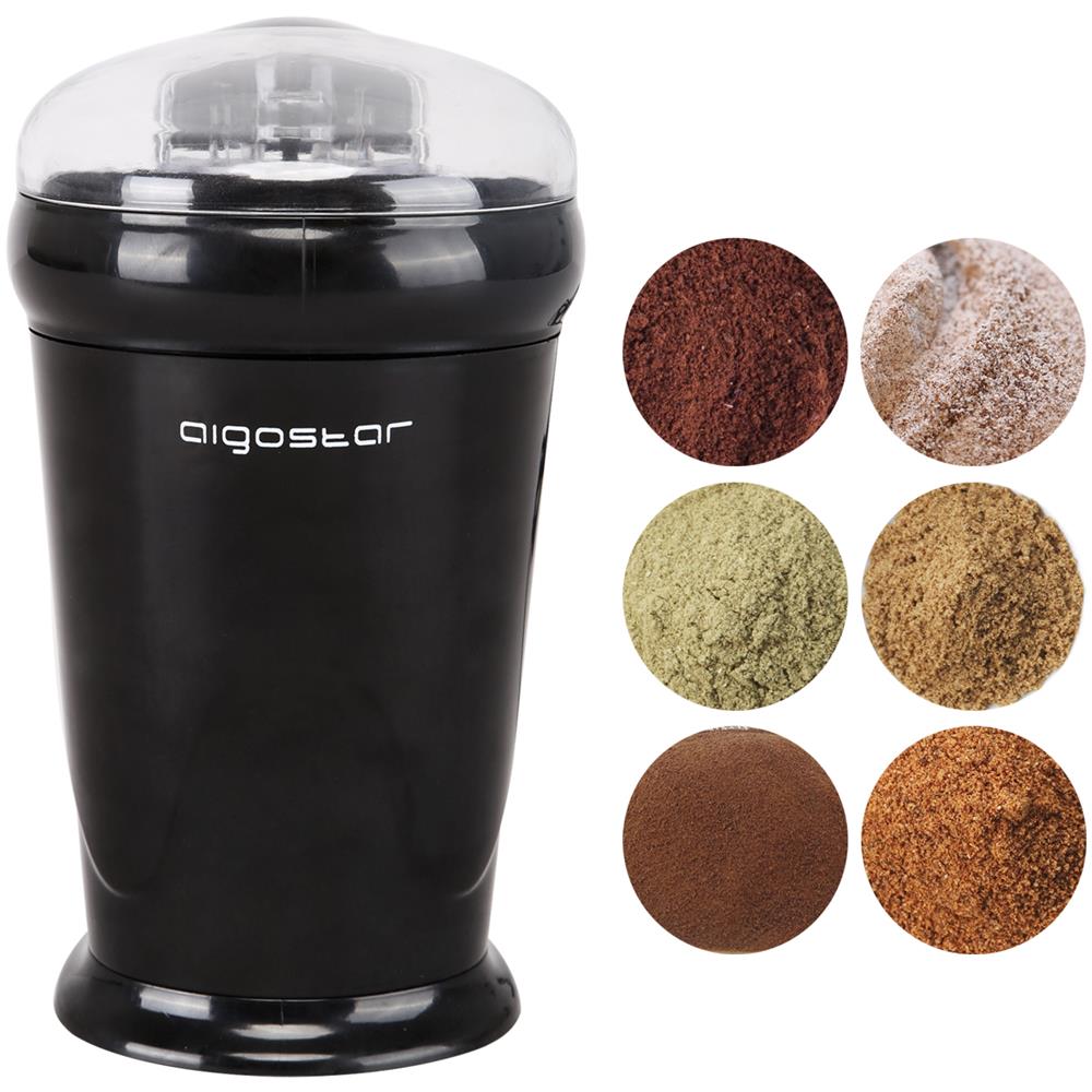 Macina Caffè Elettrica A Doppio Contatto Con Lame In Acciaio Inossidabile 60 g  - Foto 2