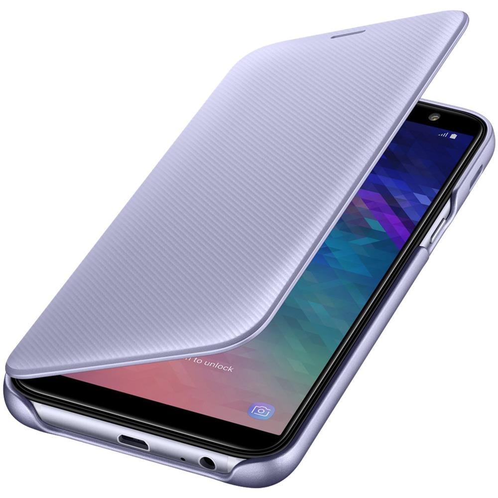 Wallet Cover Galaxy A6 Violet - Foto 2