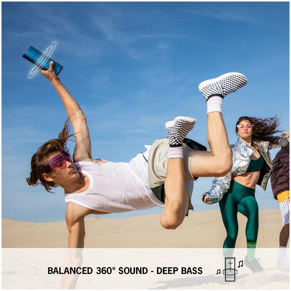 Speaker Bluetooth Portatile Boom 3 Impermeabile IP67 con Suono Spaziale a 360° Colore Viola - Foto 2