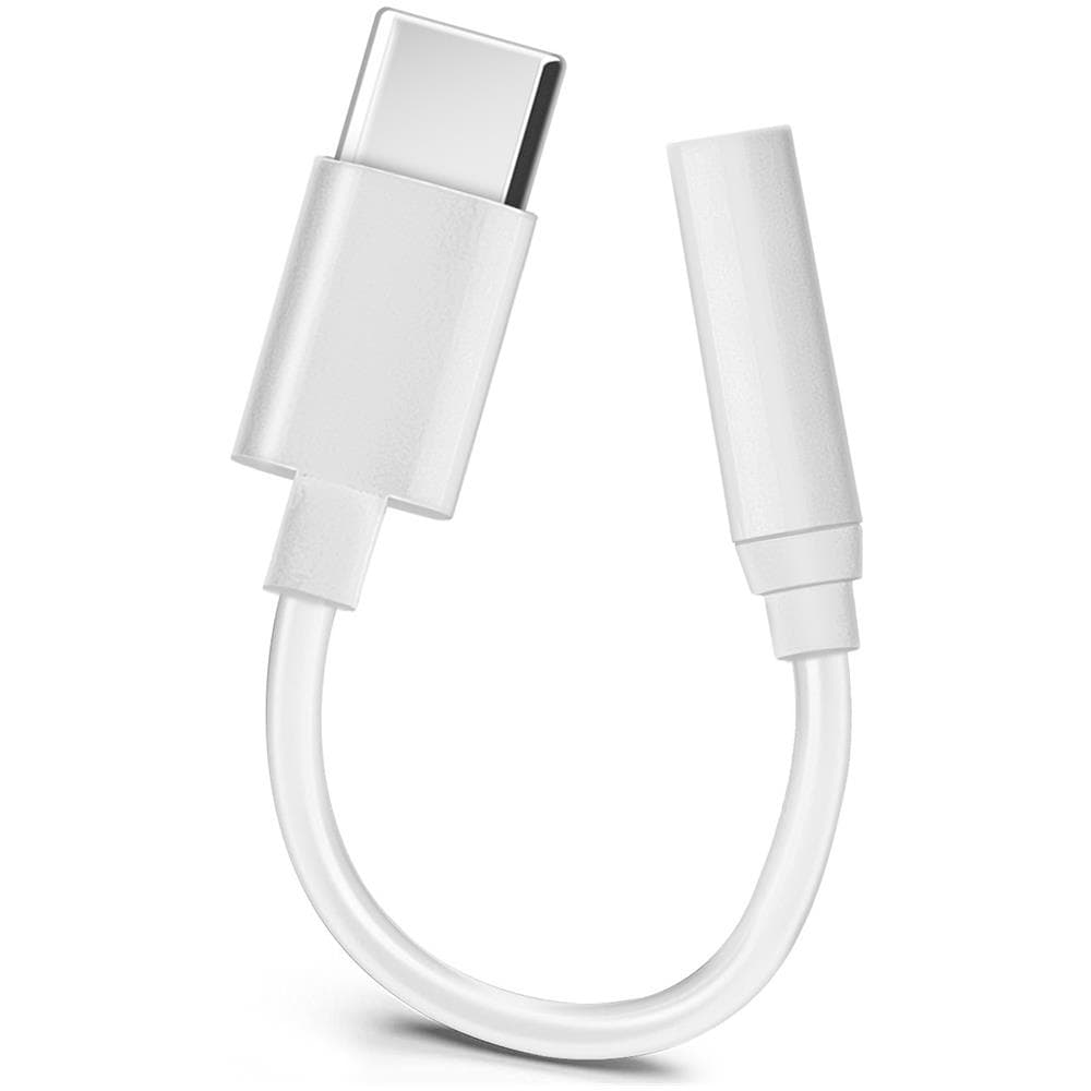 Adattatore Usb Tipo-c Verso Jack 3.5 Mm Cavo Audi Femmina Compatto - Bianco - Foto 1
