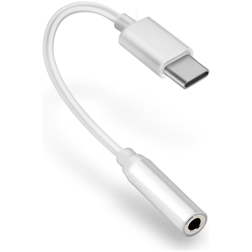 Adattatore Usb Tipo-c Verso Jack 3.5 Mm Cavo Audi Femmina Compatto - Bianco - Foto 5