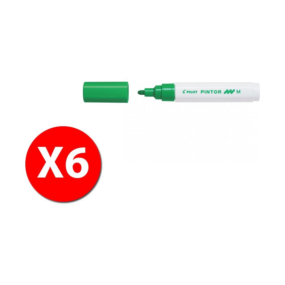 002387 - Pintor - Marcatore - Verde Chiaro - Punta Media - Conf. 6 Pz - Foto 1