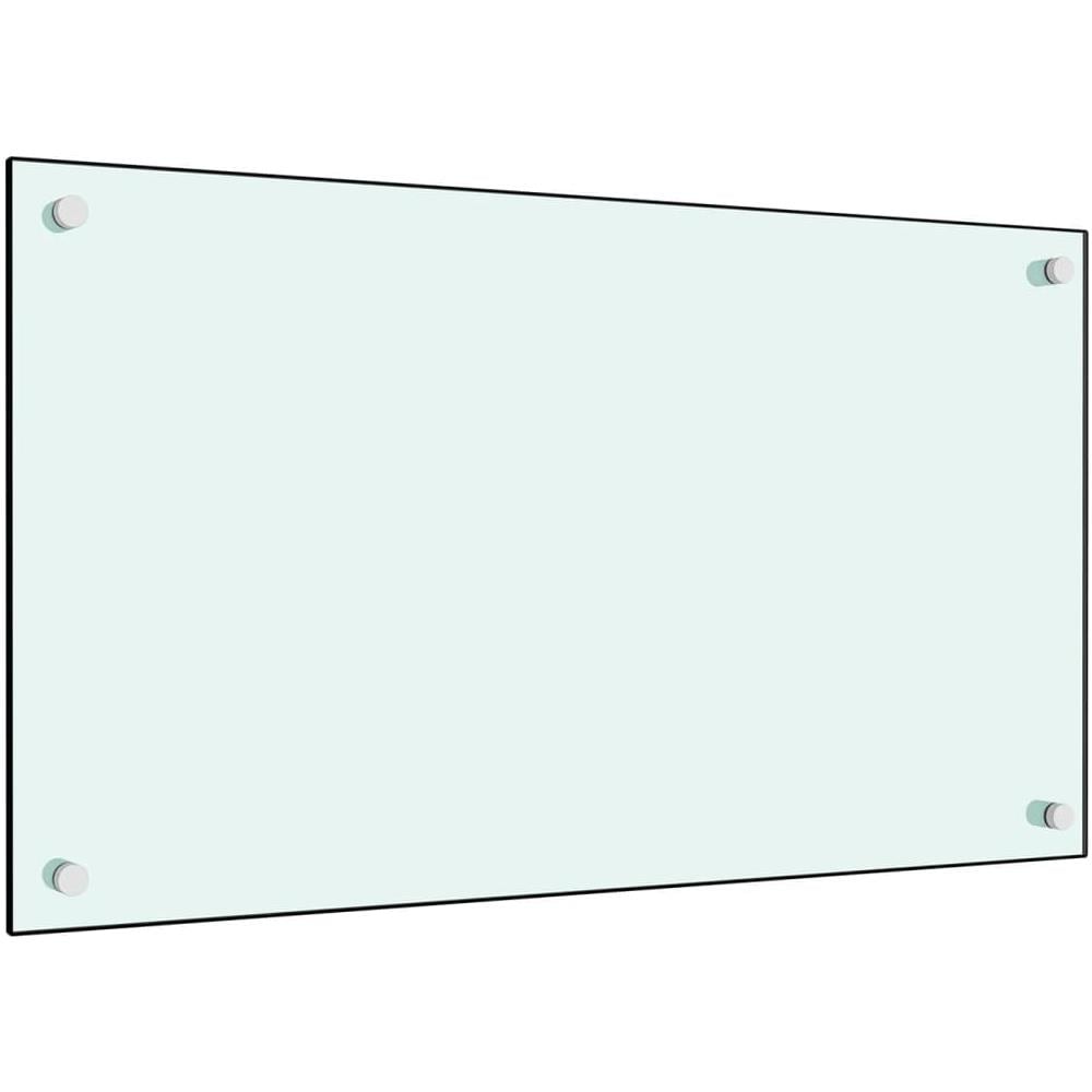 Paraschizzi Per Cucina Bianco 70x40 Cm In Vetro Temperato - Foto 1