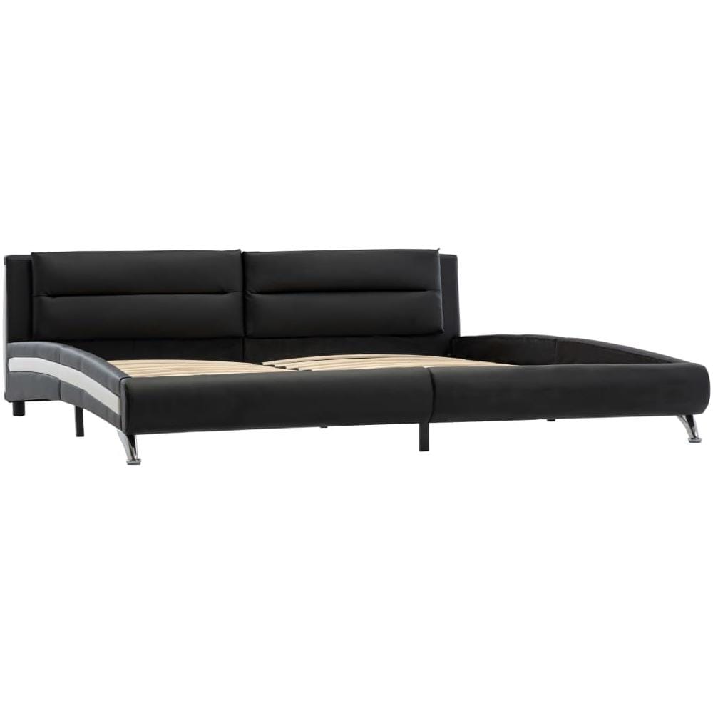 Giroletto Nero In Similpelle 160x200 Cm - Foto 2