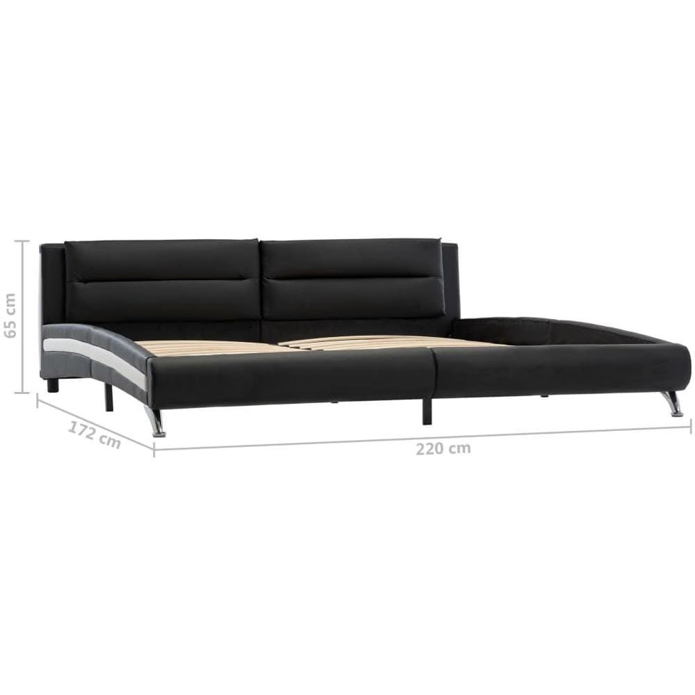 Giroletto Nero In Similpelle 160x200 Cm - Foto 7