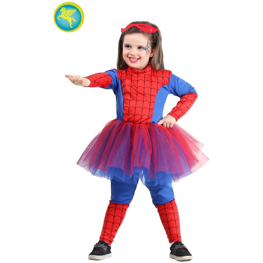 Costume Donna Ragno Prima Infanzia Taglia 13/18 Mesi Vestito Carnevale Pegasus - Foto 1
