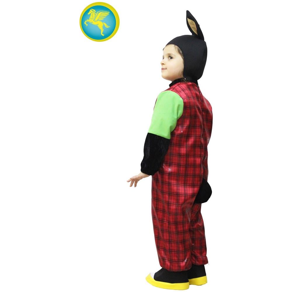 Costume Coniglietto Black Di Pegasus Vestito Carnevale Bambini 3/4 Anni - Foto 3