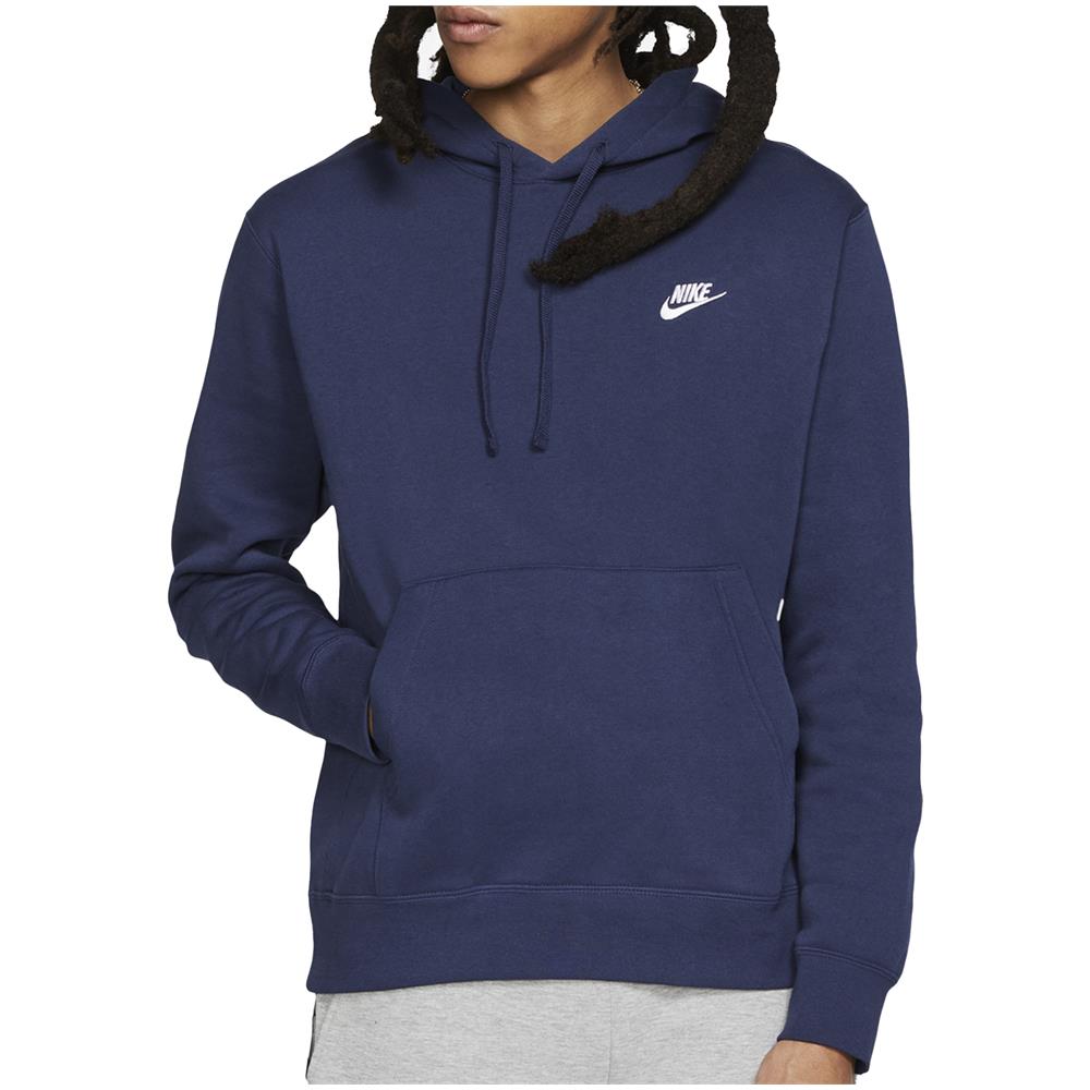 Felpa Con Cappuccio Da Uomo Club Fleece Blu Taglia Xs Codice Bv2654-410 - Foto 1