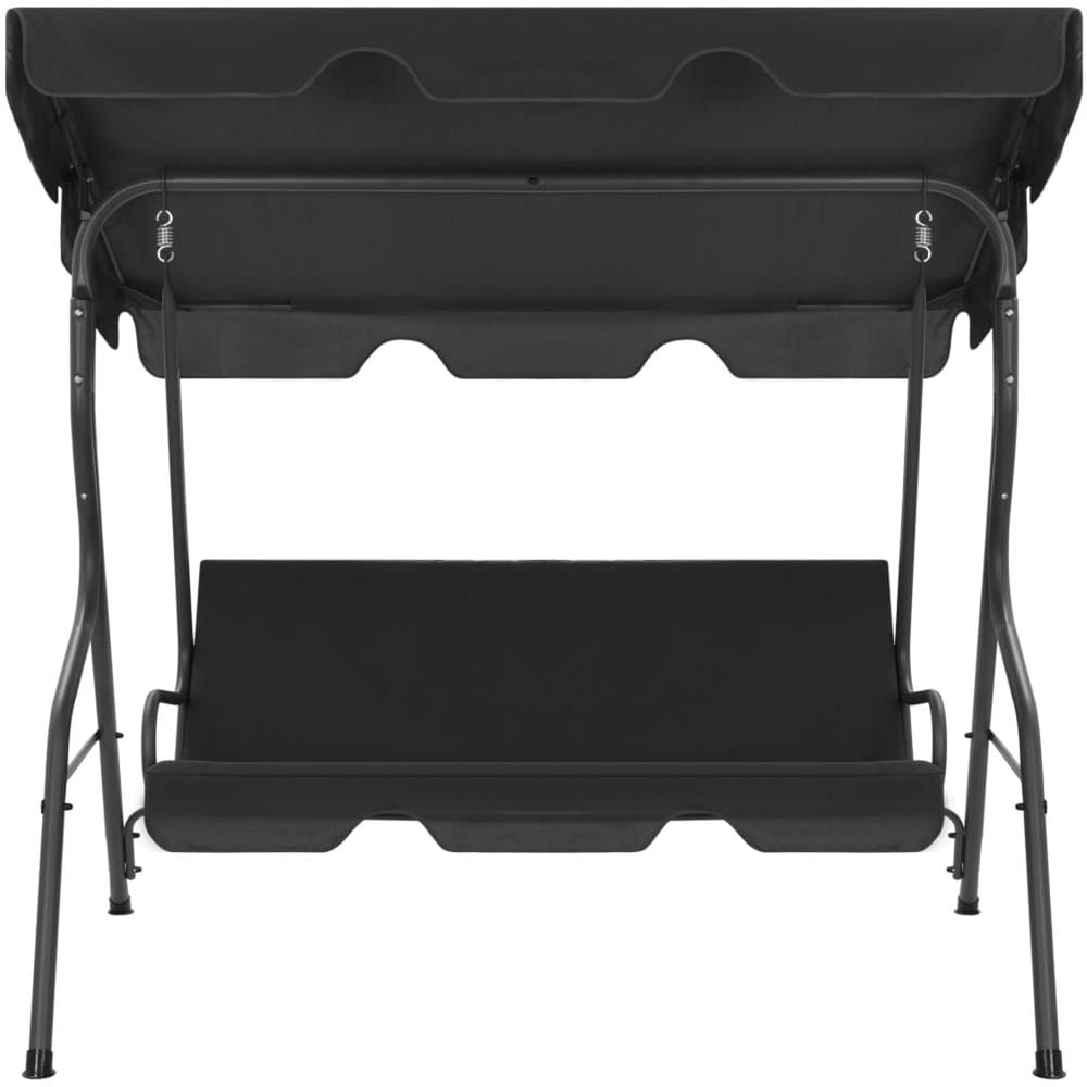 Panchina a Dondolo da Giardino Antracite 170x110x153 cm - Foto 2