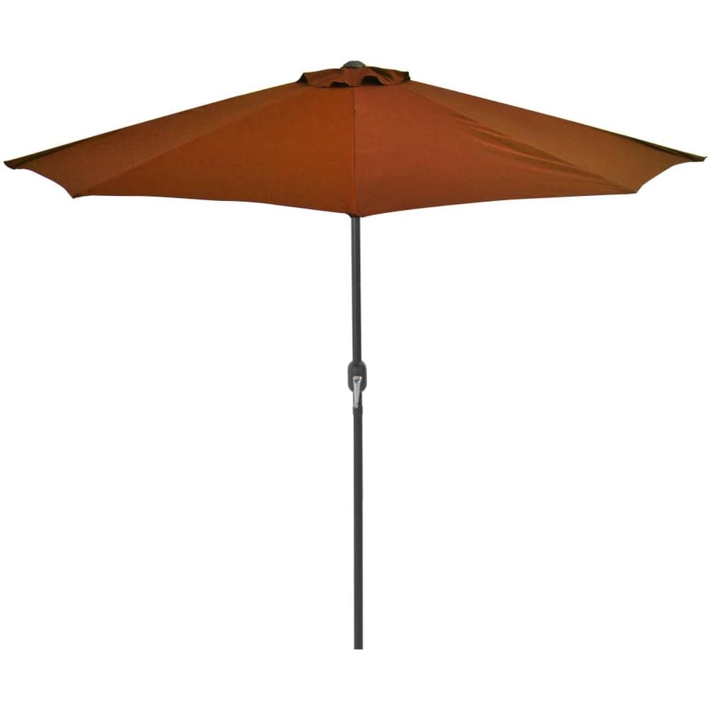 Ombrellone Balcone Palo Alluminio Terracotta 270x135x245cm Metà - Foto 2