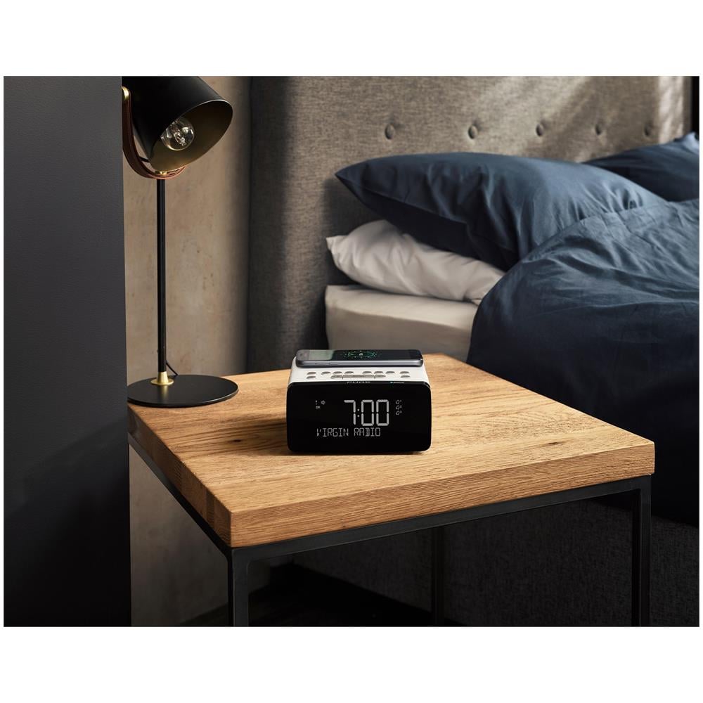 Radio Sveglia DAB / DAB+ FM Siesta Charge Bluetooth con Ricarica Wireless per Smartphone Colore Bianco - Foto 8