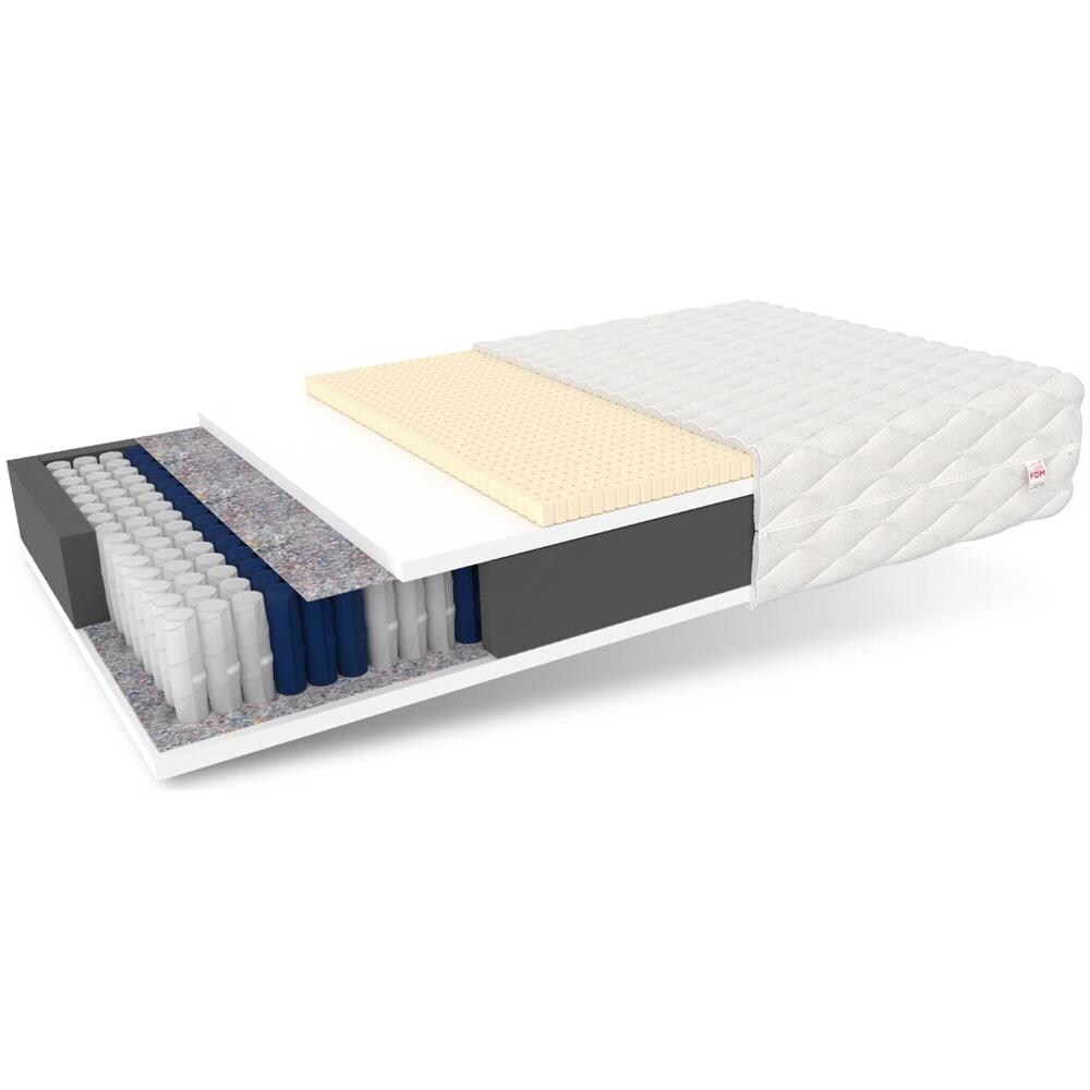 Materasso A Molle Insacchettate Bologna Max 100 X 200 - H2 Medio - Lattice - Foto 1