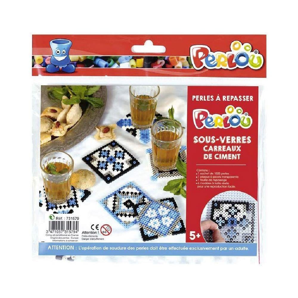 Kit Perline Da Stirare - Sottobicchieri Piastrelle Di Cemento - Foto 1