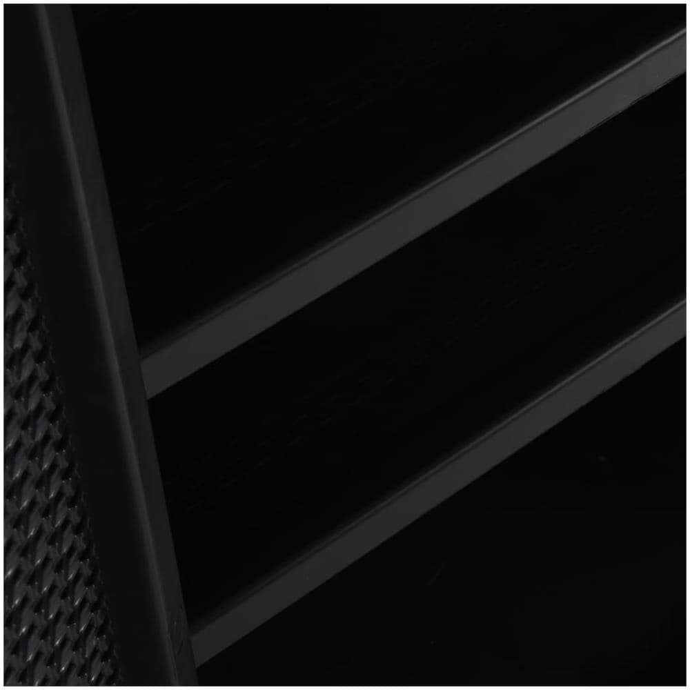 Armadio da Giardino Nero 65x45x88 cm in Rattan PP - Foto 3