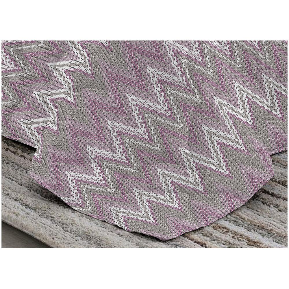 Trapuntino Piumino Estivo Pensieri Delicati Disegno Spinato Zig Zag Matrimoniale Rosa - Foto 2