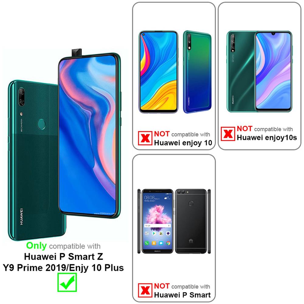 Custodia Compatibile Con Huawei Y9 Prime 2019 / Enjoy 10 Plus / Honor 9x Pro In Candy Nero - Coperchio Protettivo In Silicone Tpu Flessibile - Foto 2
