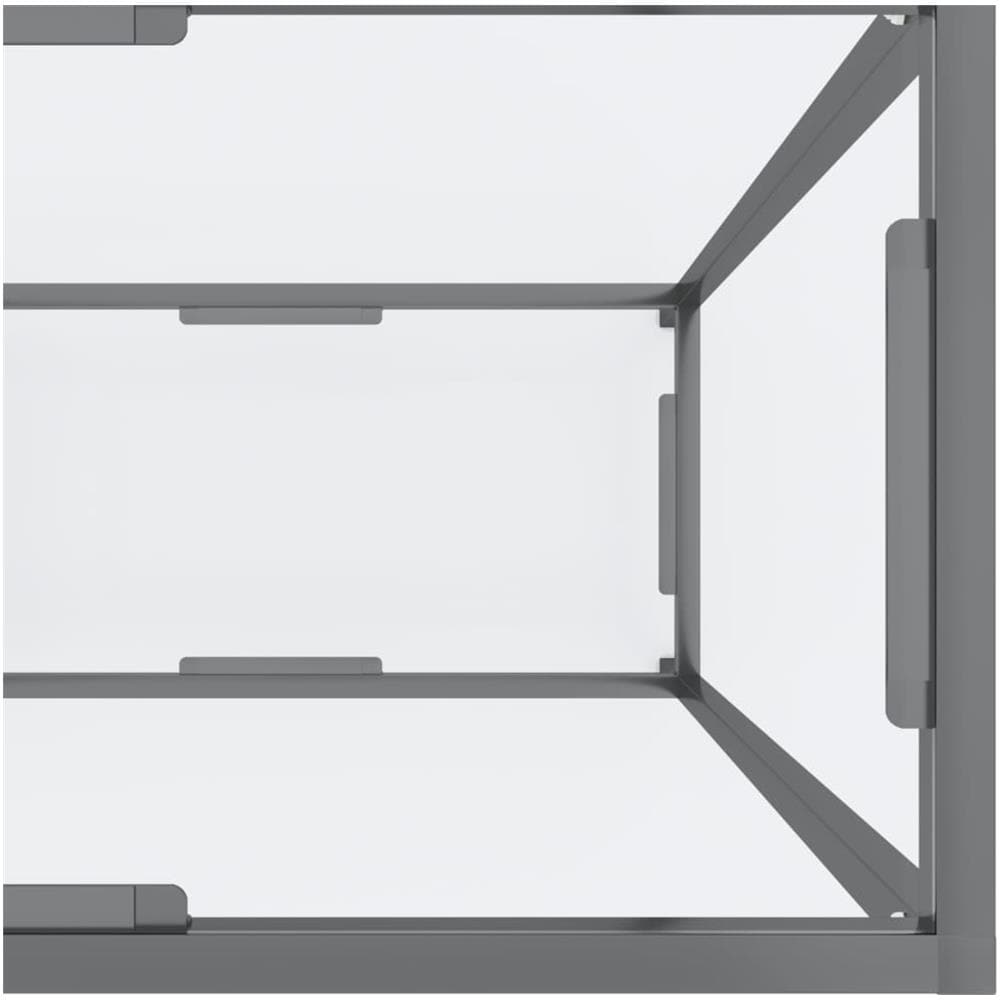 Tavolo Consolle Trasparente 140x35x75,5 Cm In Vetro Temperato - Foto 2