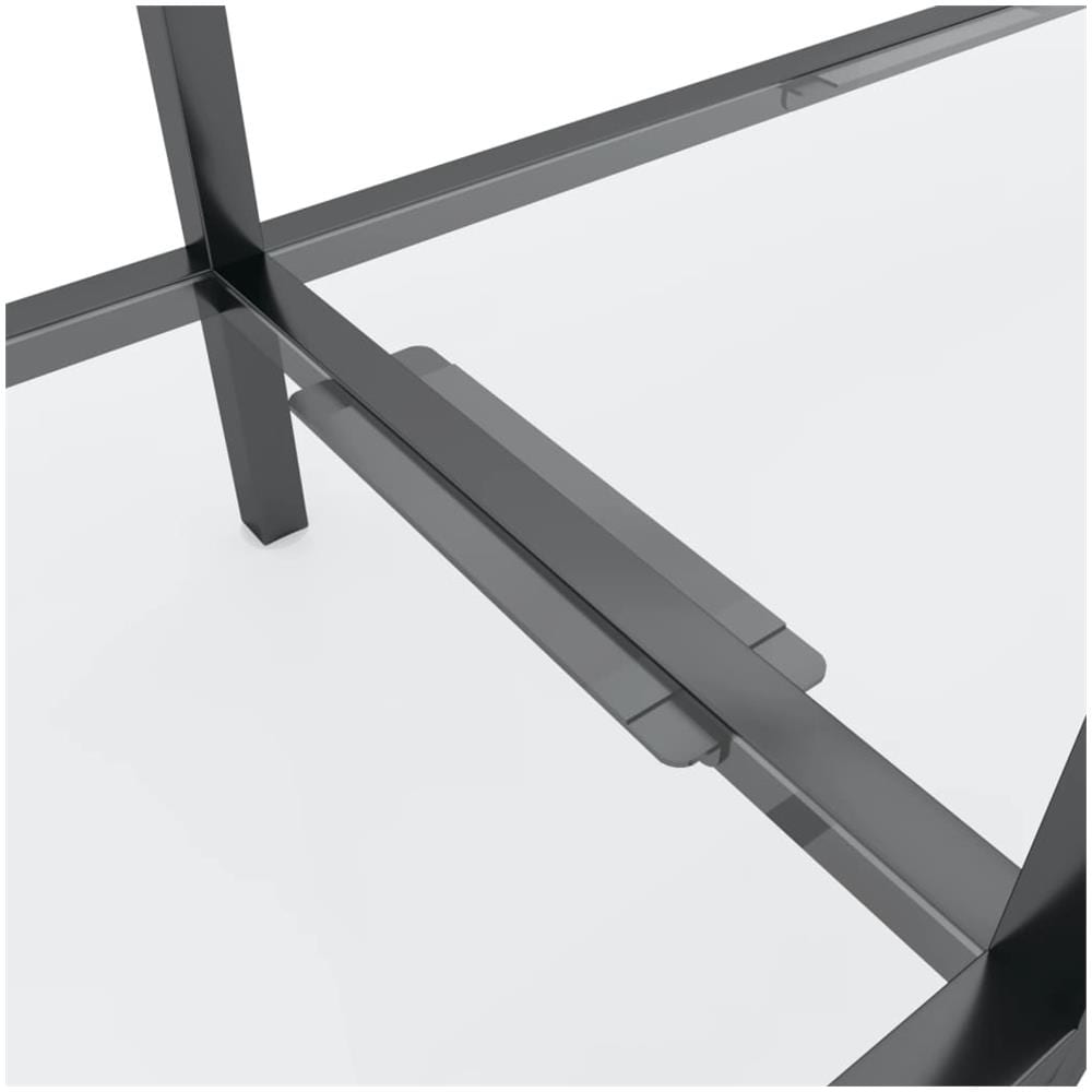 Tavolo Consolle Trasparente 140x35x75,5 Cm In Vetro Temperato - Foto 7