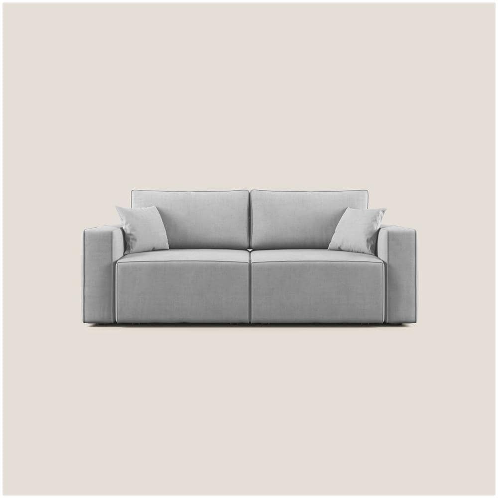 Morfeo Divano Con Sedute Estraibili T02 Grigio Chiaro - Foto 1