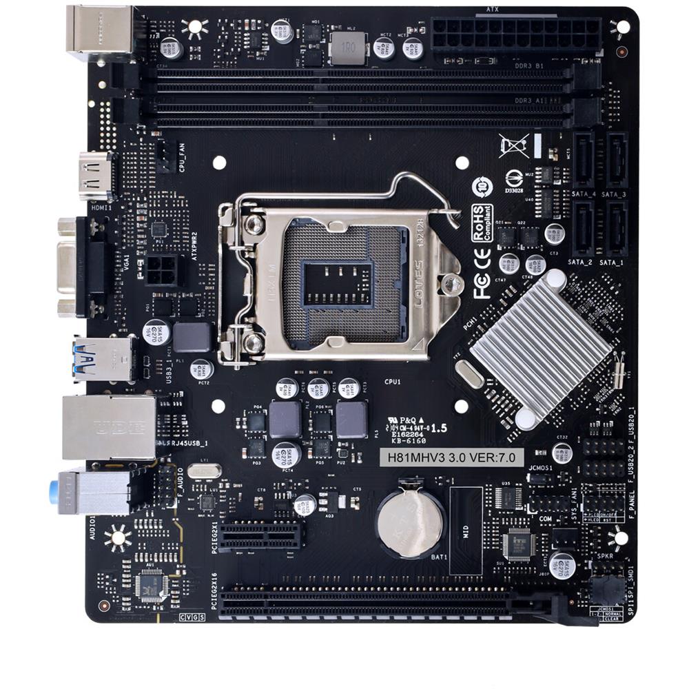 Scheda Madre H81MHV3 3.0 Socket 1150 Chipset H81 Micro ATX - Foto 2