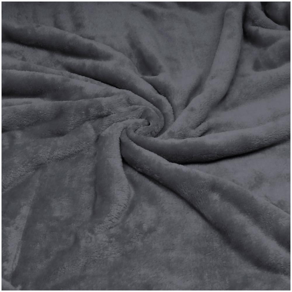 Briebe - Coperta Per Divano / Letto 130x160cm A Doppio Strato In Pile Calde, Accoglienti  Grigio Scuro - Foto 4