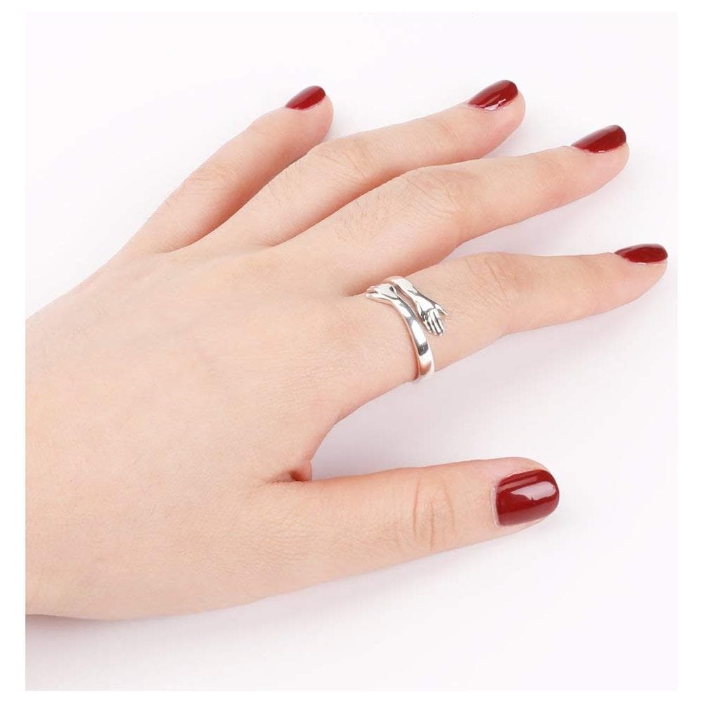 Anello Abbraccio Regolabile Con Messaggio D'amore Silver - Foto 2