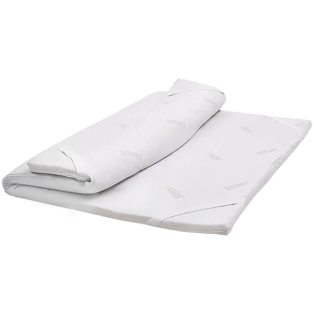 Topper Matrimoniale Toro, Sovra Materasso Per Migliorare La Postura, Topper Memory Foam, Topper Anallergico E Traspirante, 100% Made In Italy, 160x190xh5 Cm - Foto 2