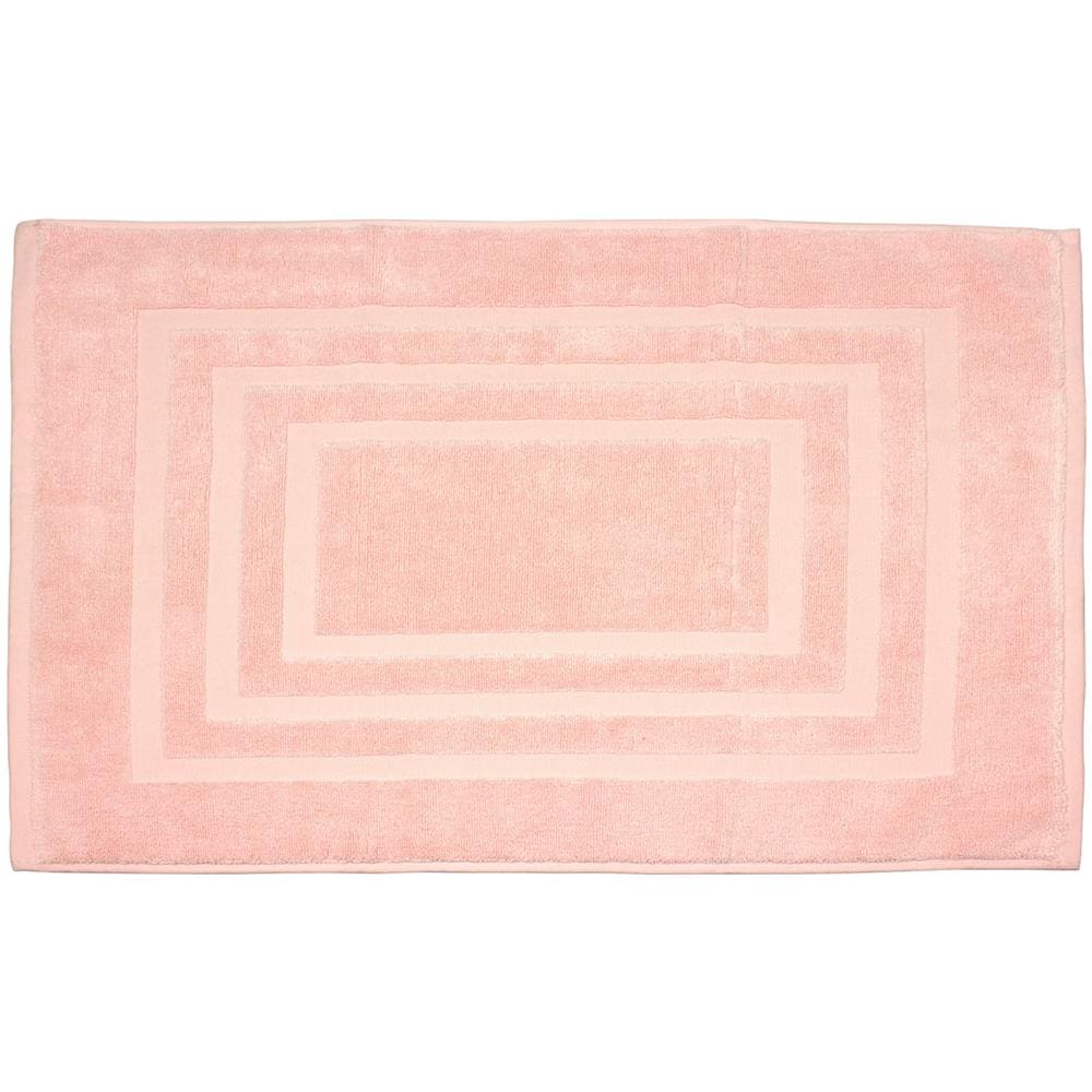 Tappeto Casa Bagno Morbido 50x65cm Tinta Unita 100% Cotone Modello Sophie Tappeto Rosa - Foto 1