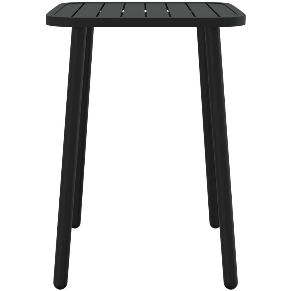 Tavolo Da Giardino Antracite 50x50x71 Cm Acciaio - Foto 3
