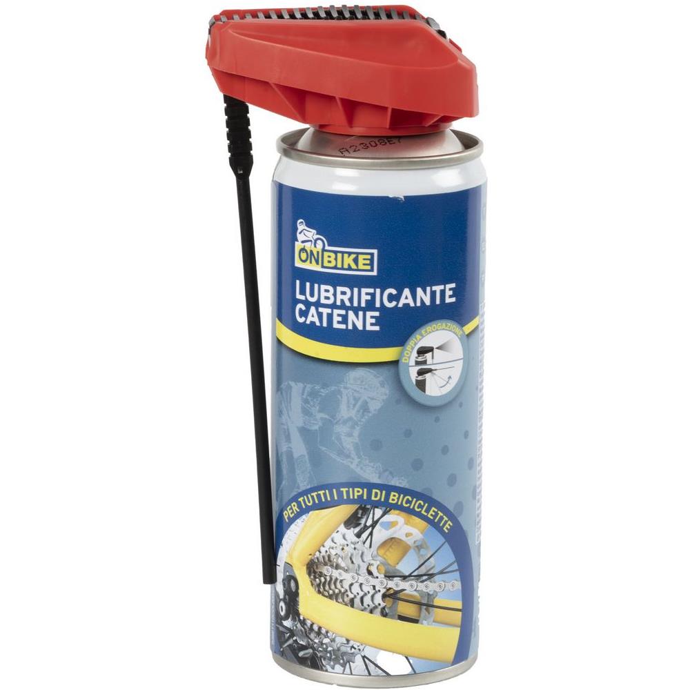 Lubrificante Catene Spray 200 Ml Adatto Per Tutti I Tipi Di Biciclette Con Doppio Erogatore - Foto 1