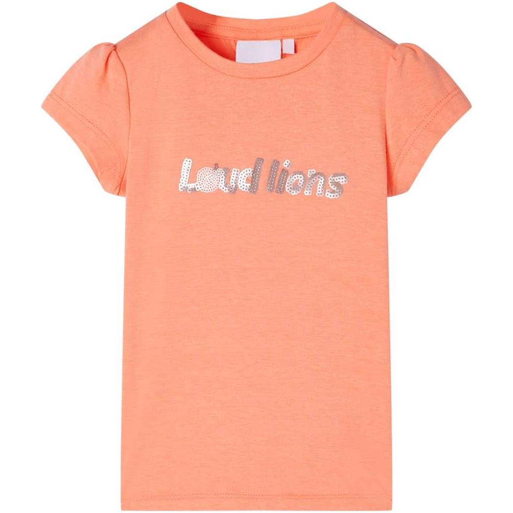 Maglietta Bambina Maniche Arancione Neon 116 - Foto 1