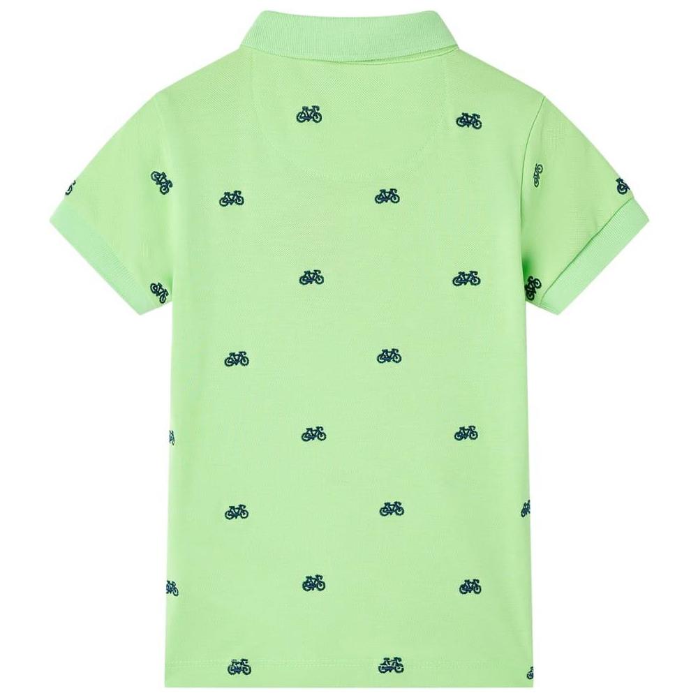 Polo da Bambino Verde Neon 128 - Foto 2