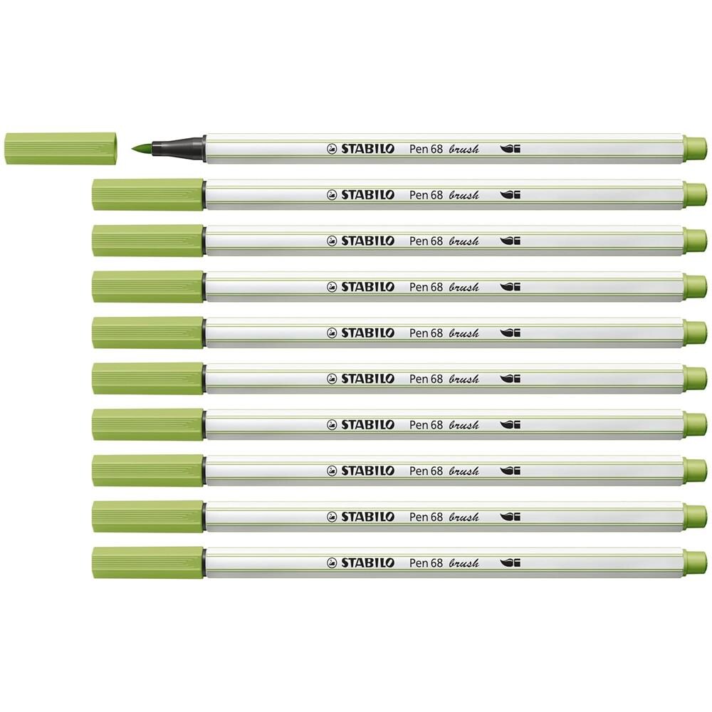 Pen 68 brush - Pennarello Premium con punta a pennello - Confezione da 10 - Pistacchio - Foto 1