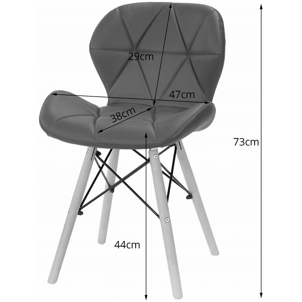 Set tavolo rettangolare VALORA YURO con 4 sedie WAKO Gray, nero - Foto 2