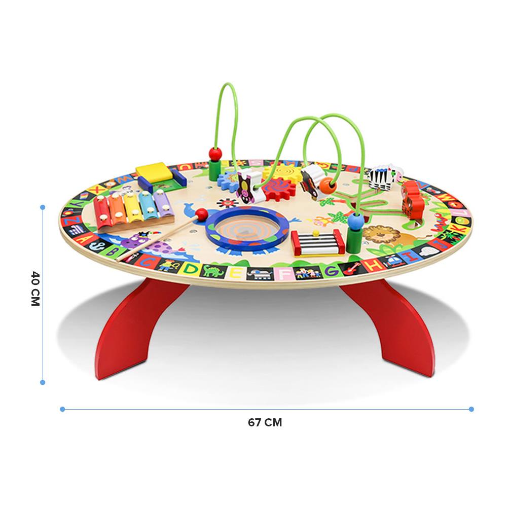 Grande tavolo educativo in legno, gioco sensoriale per bambini, 7-in-1 - Foto 1