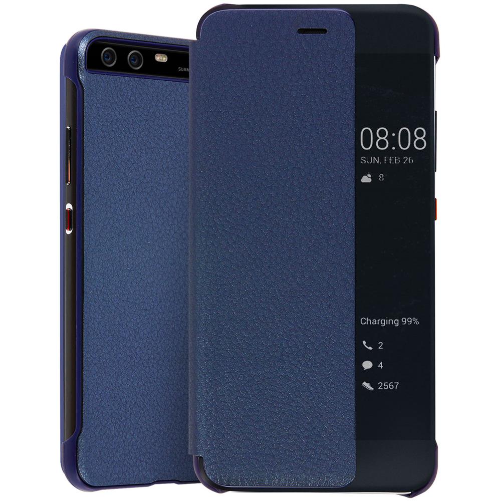 Custodia Smart View Con Finestra Verticale Per Huawei P10 - Blu - Foto 1
