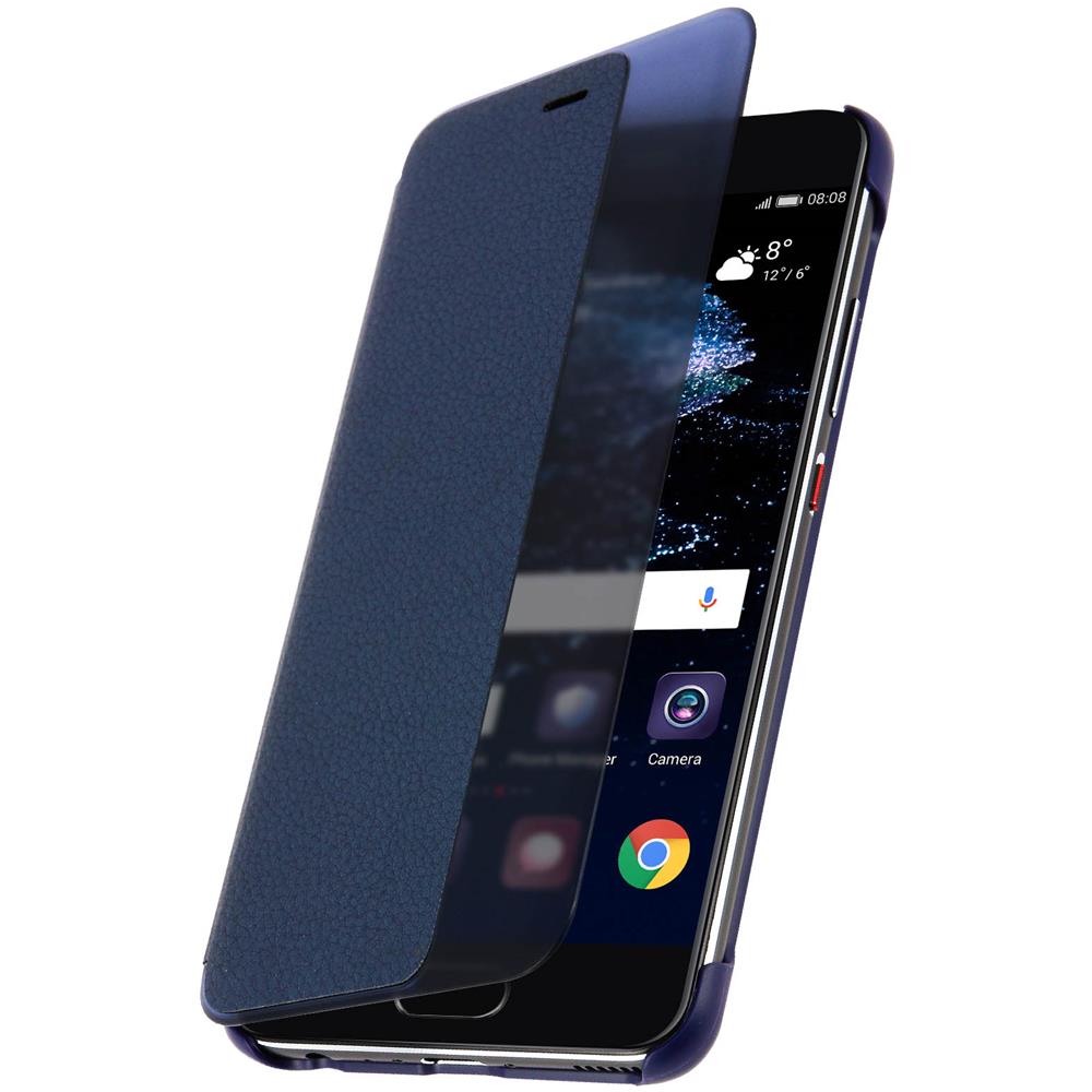 Custodia Smart View Con Finestra Verticale Per Huawei P10 - Blu - Foto 2